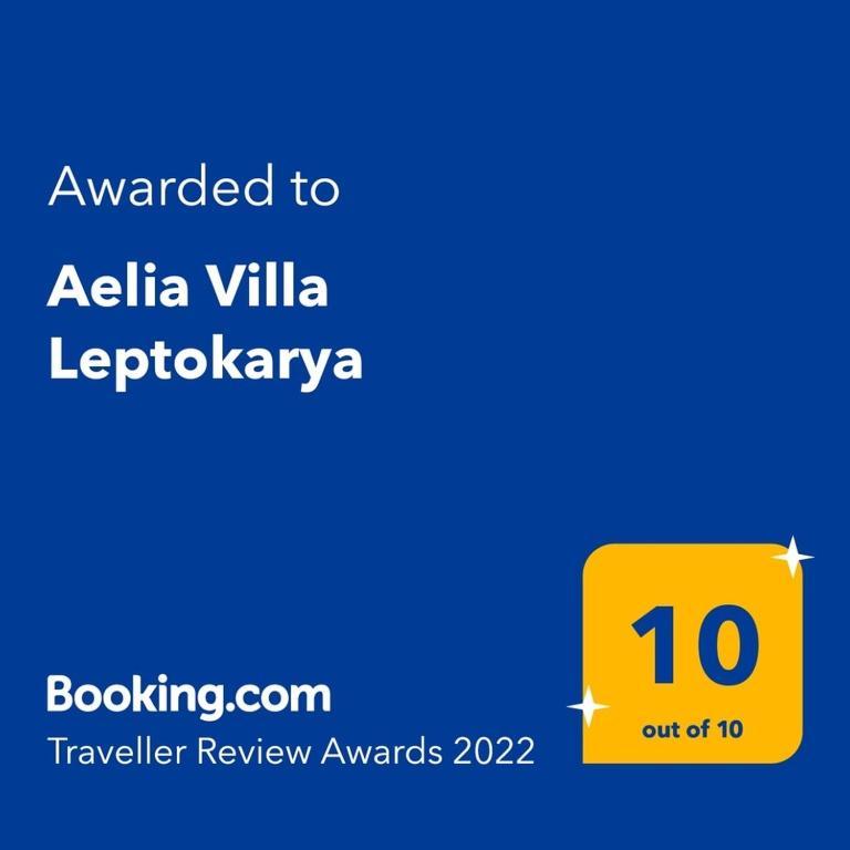 Aelia Villa Leptokarya Plaka Litochorou Extérieur photo